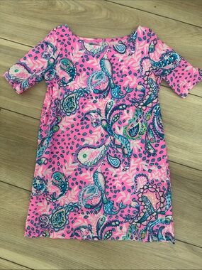 Lilly Pulitzer Girls Pink Paisley Shift Dress